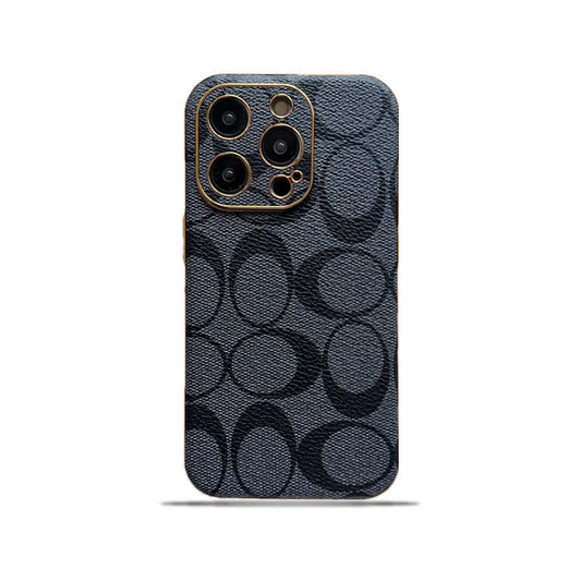 Custodia per iPhone Coach in pelle nera -QBK240513 