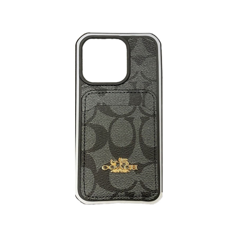 Coach iPhone Case With Card Holder Coffee -KB241416