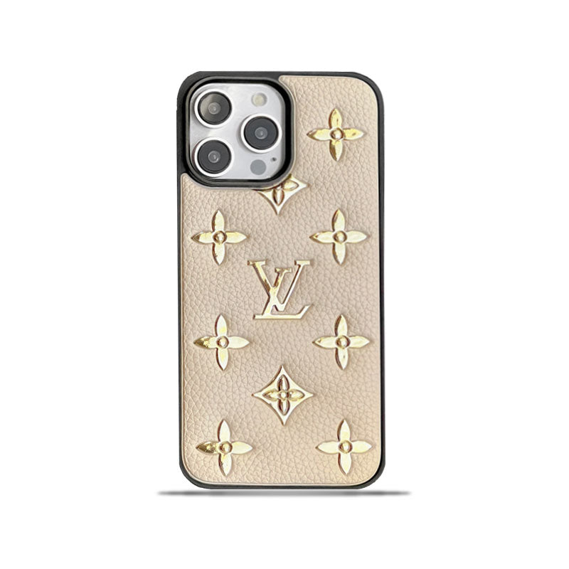 Custodia monogramma iPhone bianca-FGS231224