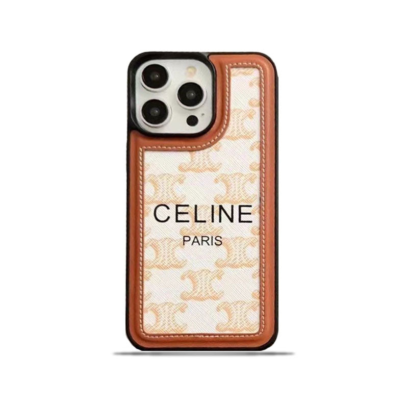 Custodia per iPhone Celine bianca con cinturino-SZ231124