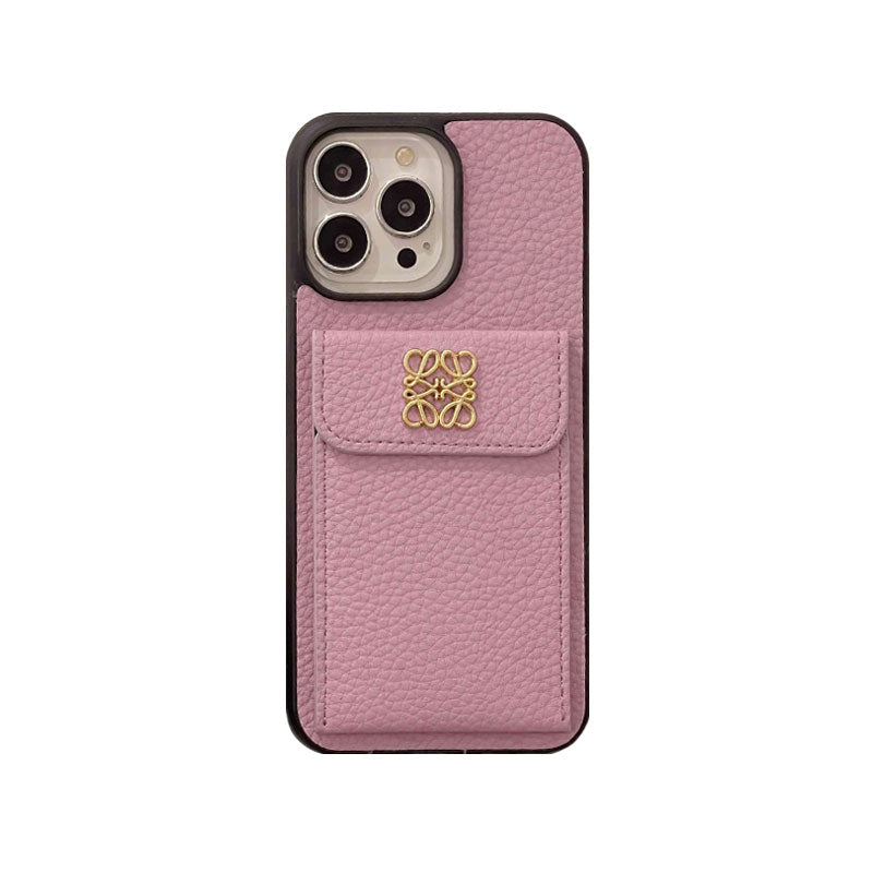 Loewe iPhone Hülle mit Kartenhalter Black-QBK240603