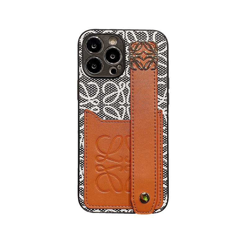 Custodia in pelle Loewe per iPhone nera-HDK231201