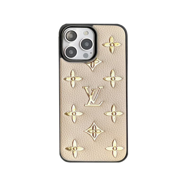 Custodia monogramma iPhone bianca-FGS231224