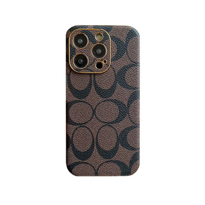 Coach iPhone Case Leather Black -QBK240513