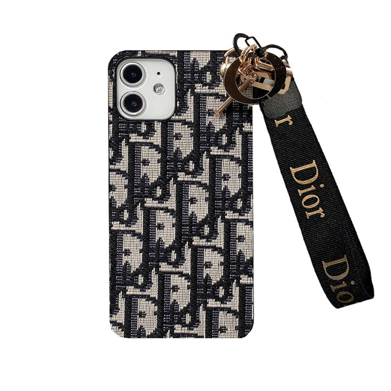 D iPhone Case With Strap Black-GS240315