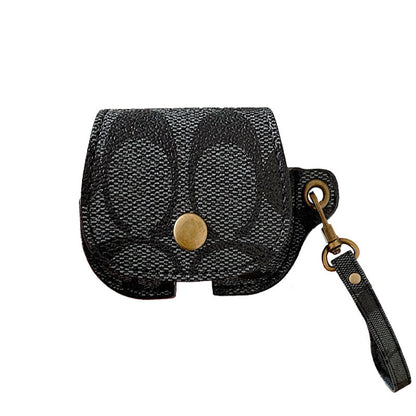 Custodia in pelle Coach AirPods Pro nera-CC231215