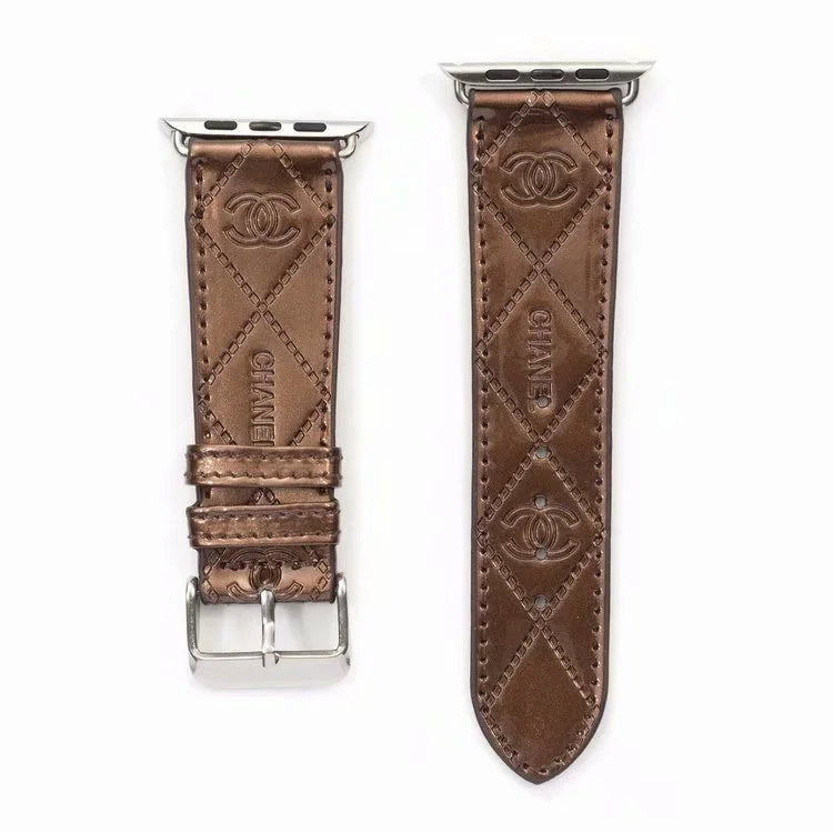 GLOSSY LEATHER APPLE WATCH BAND