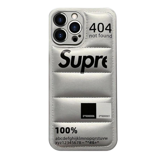 Sup Silver Down Jacke iPhone Hülle