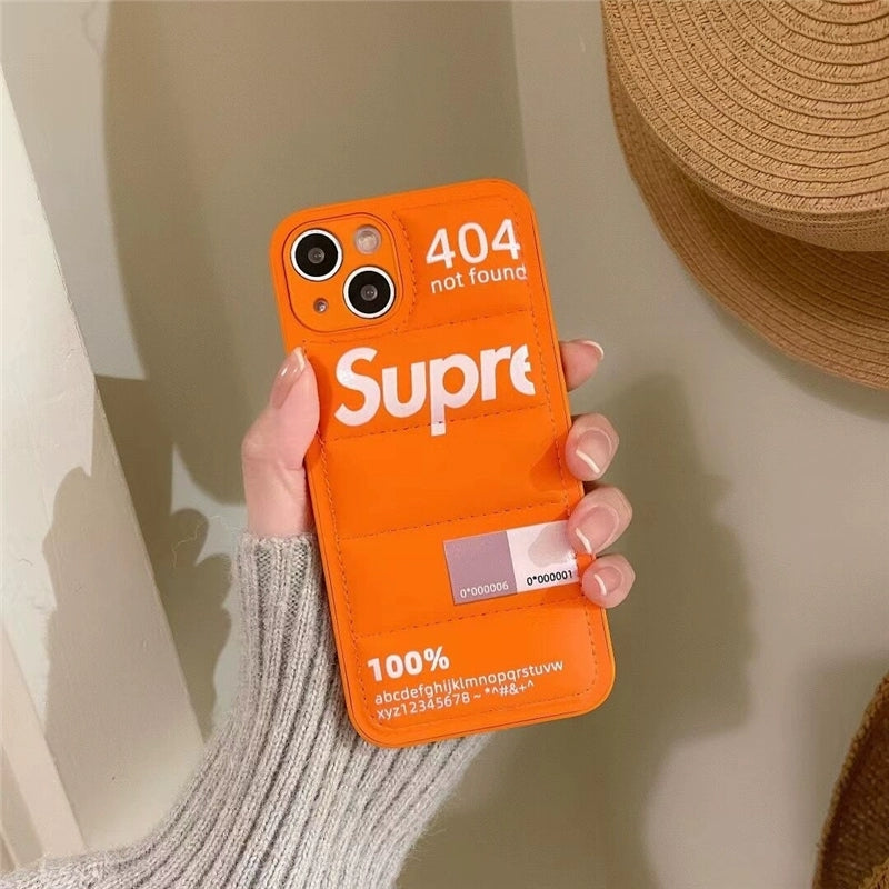 Sup Orange Down Jacket iPhone Case