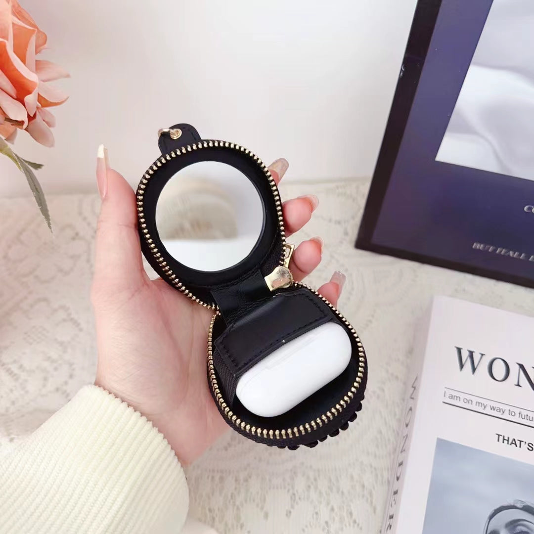 LUXURY CHANEL Airpods Case With Mirror