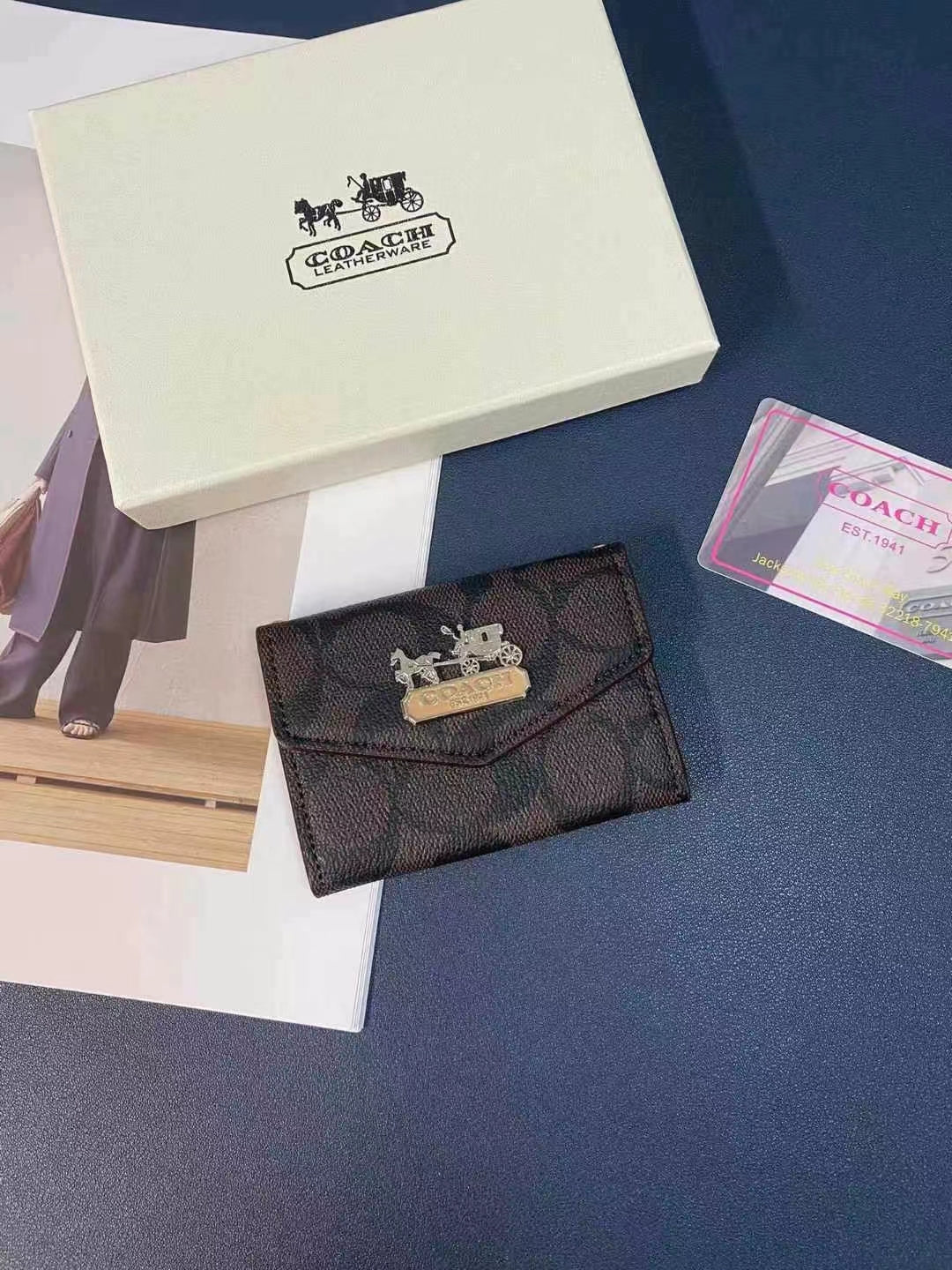 Sophisticated CO Wallet and Card Holder Duo