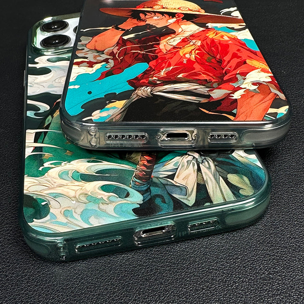 Custodia per iPhone Luffy e Zoro 