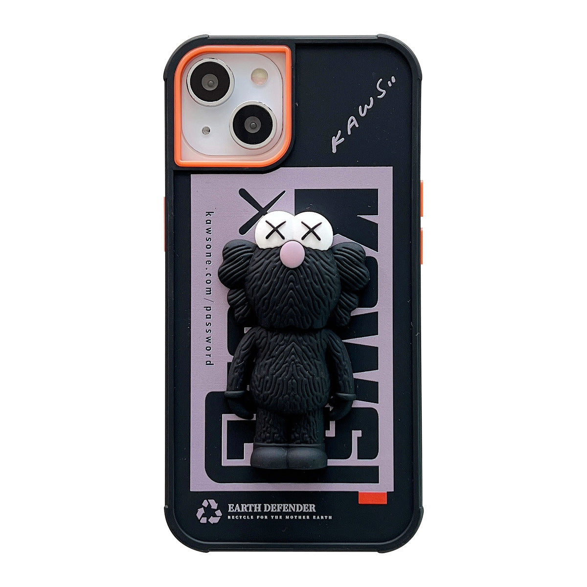 Standing Doll x Matte Black iPhone Case