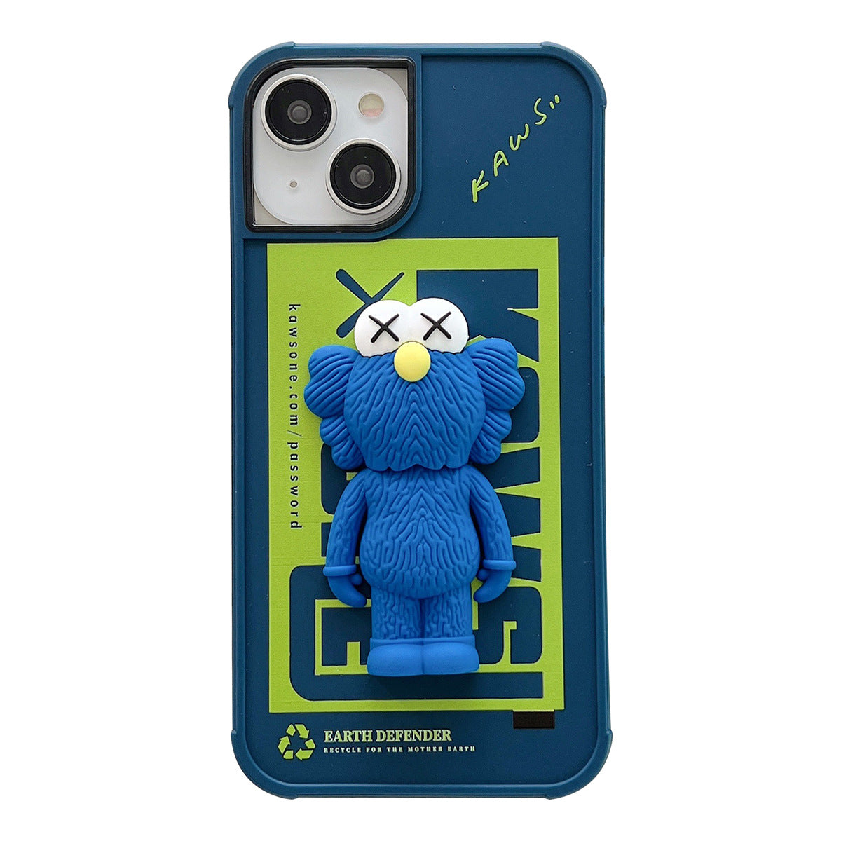 Custodia per iPhone Standing Doll x Blu x Verde 