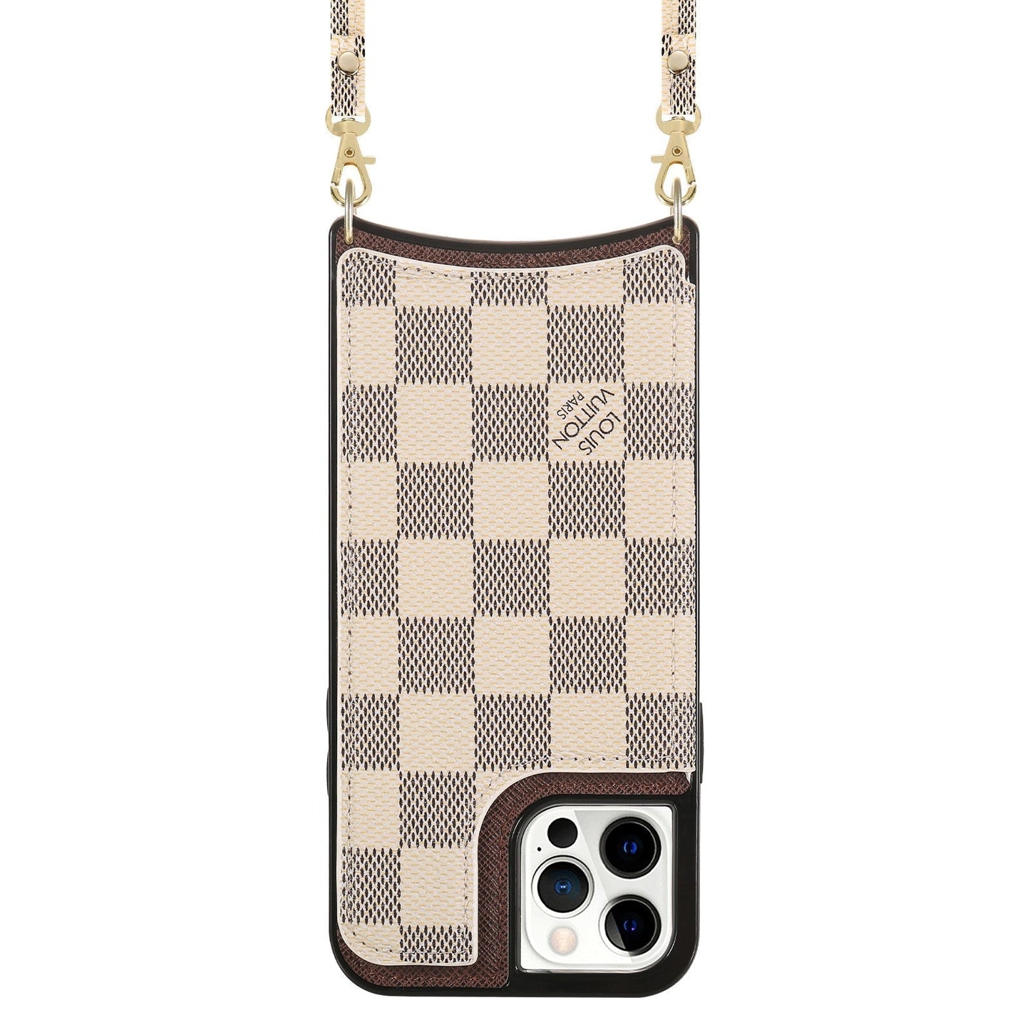 Classic Checkered x Cardholder iPhone Case