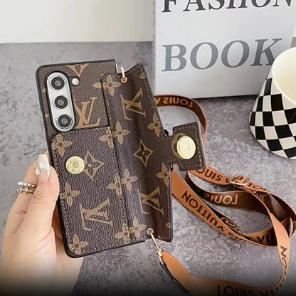 Luxury LOCK CARD BAG CROSSBODY CHAIN SAMSUNG Z FOLD CASE