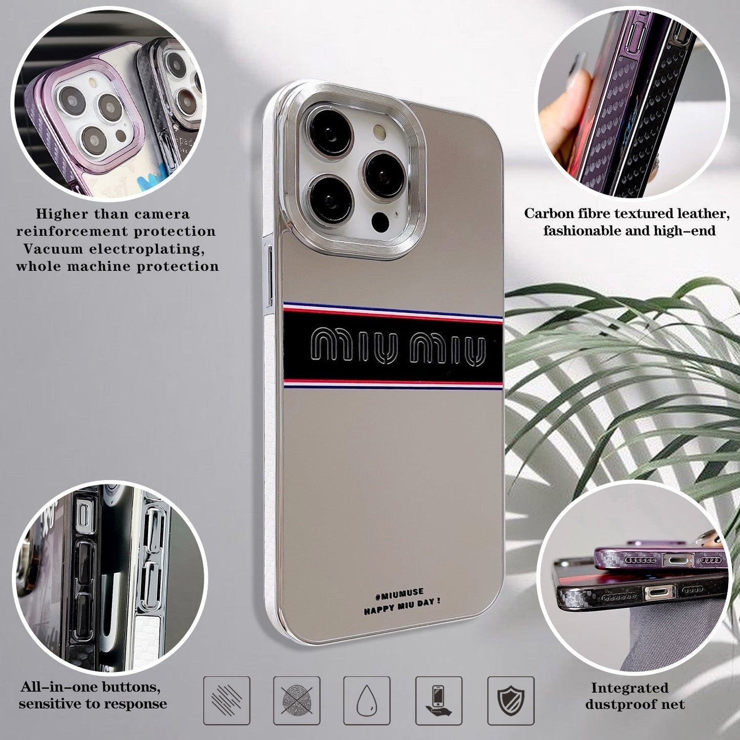 Custodia MIUMIU per iPhone A7 A8