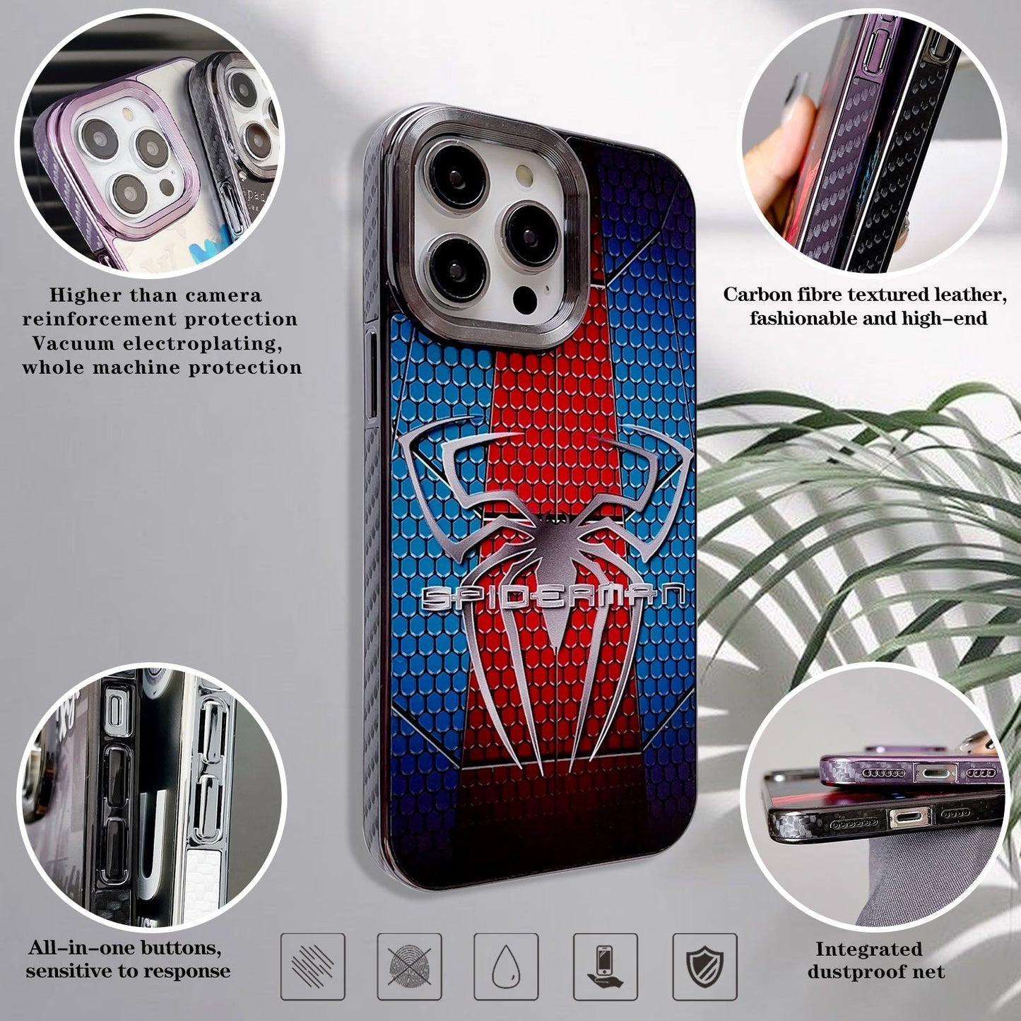 custodia spiderman iphone a9 a10