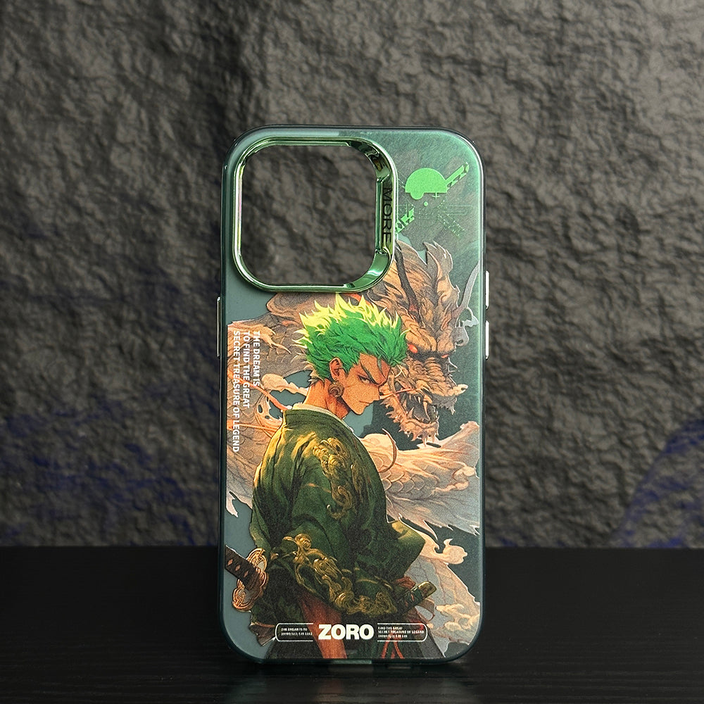 Custodia per iPhone Zoro e Luffy 