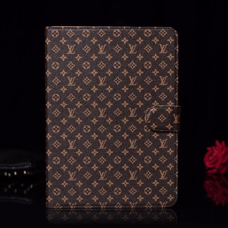 Elegant Monogram Canvas Flip Cover Apple iPad Protective Leather Case