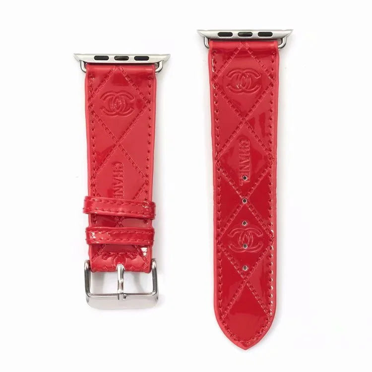 GLOSSY LEATHER APPLE WATCH BAND