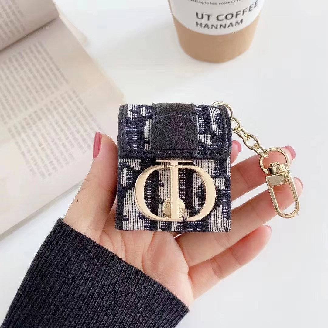 C.D Iconic Luxury AirPods Case - Fashionable Accessory