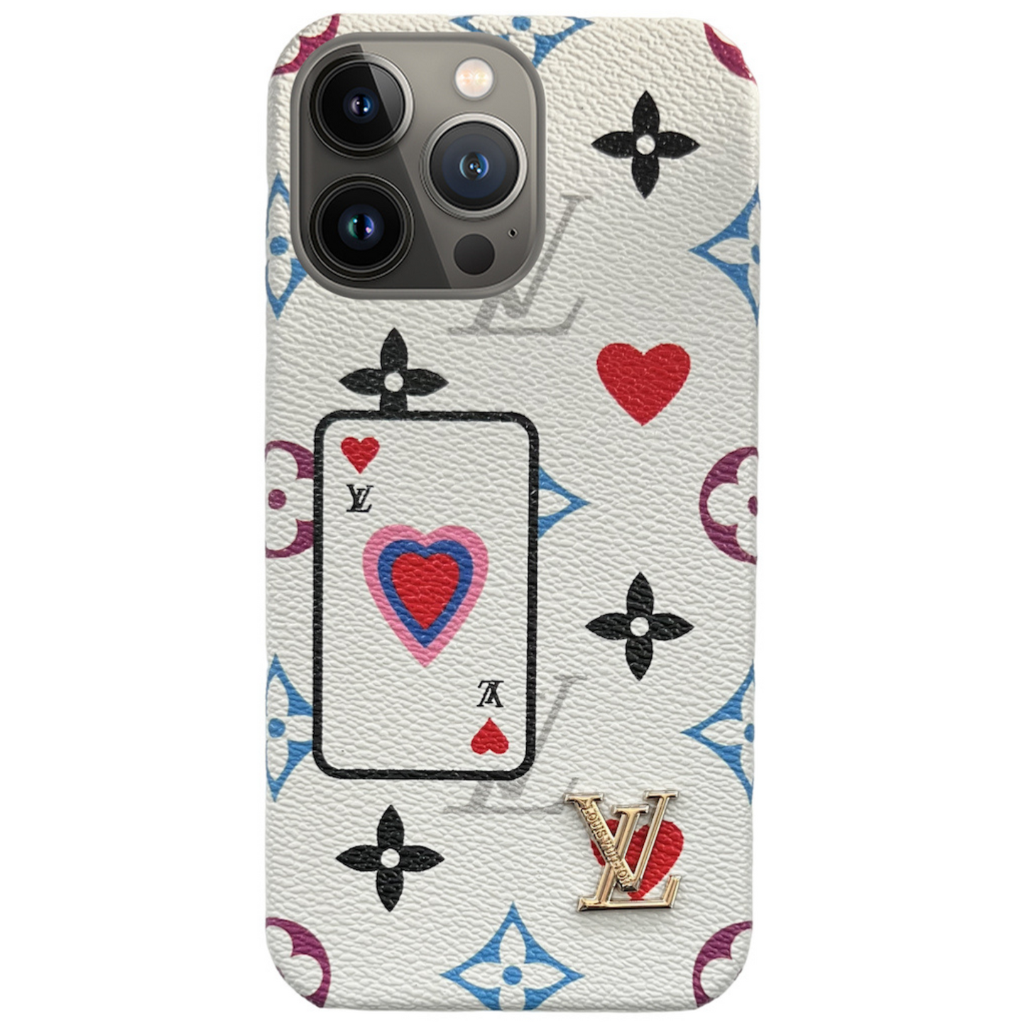 Custodia mono per iPhone con motivo Game of Cards 