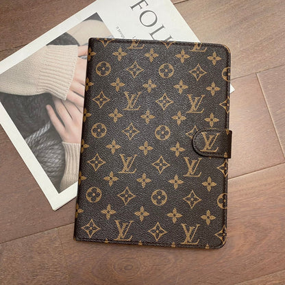 Luxury Canvas Monogram Leather Fresh Summer Theme Pattern Apple iPad case