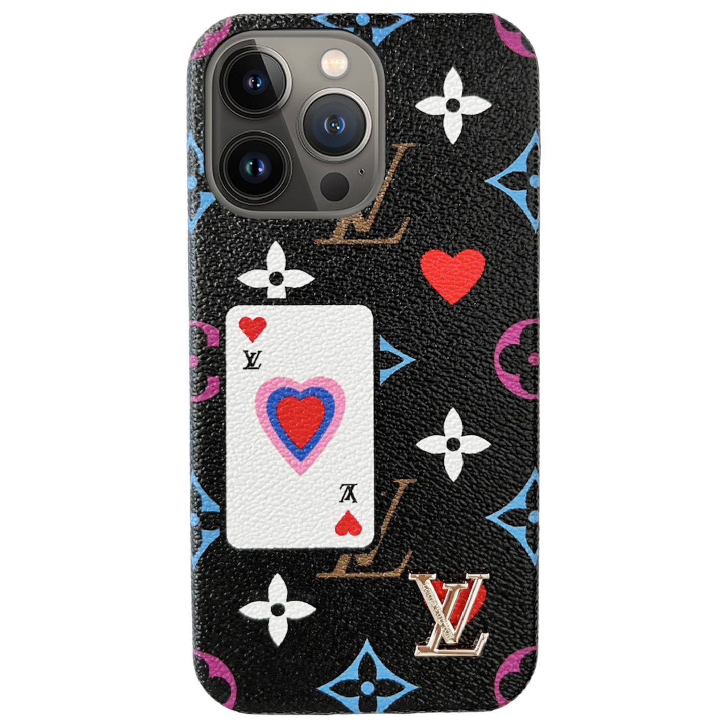 Custodia mono per iPhone con motivo Game of Cards 