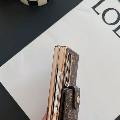 PORTA CARTE DI LUSSO CON MONOGRAMMA ELETTROPLASTICO A TRACOLLA PER SAMSUNG Z FOLD