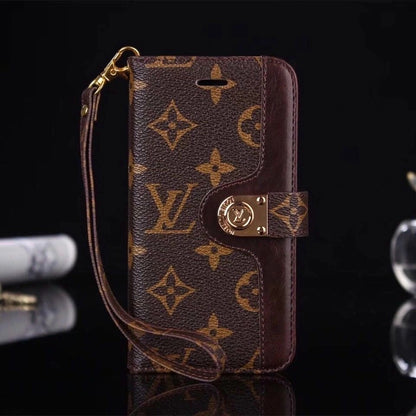 Luxury GG LV BUR iPhone & AirPods Case with Card Holder