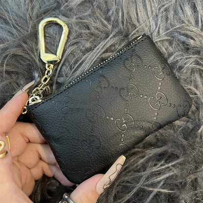 Elegant GG-Inspired Coin Pouches with Keychain