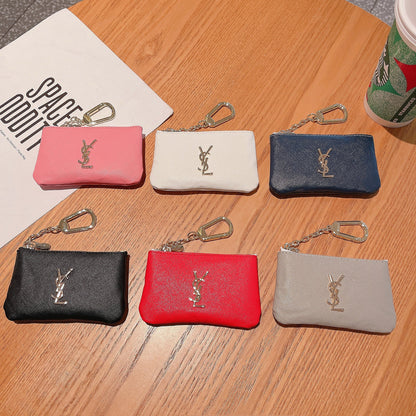 Luxury YS-Inspired Coin Pouches with Keychain