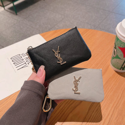 Luxury YS-Inspired Coin Pouches with Keychain