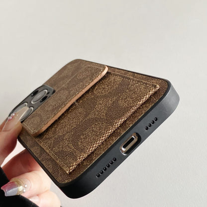 Coach iPhone Hülle mit Brieftasche hell Brown-HP240513