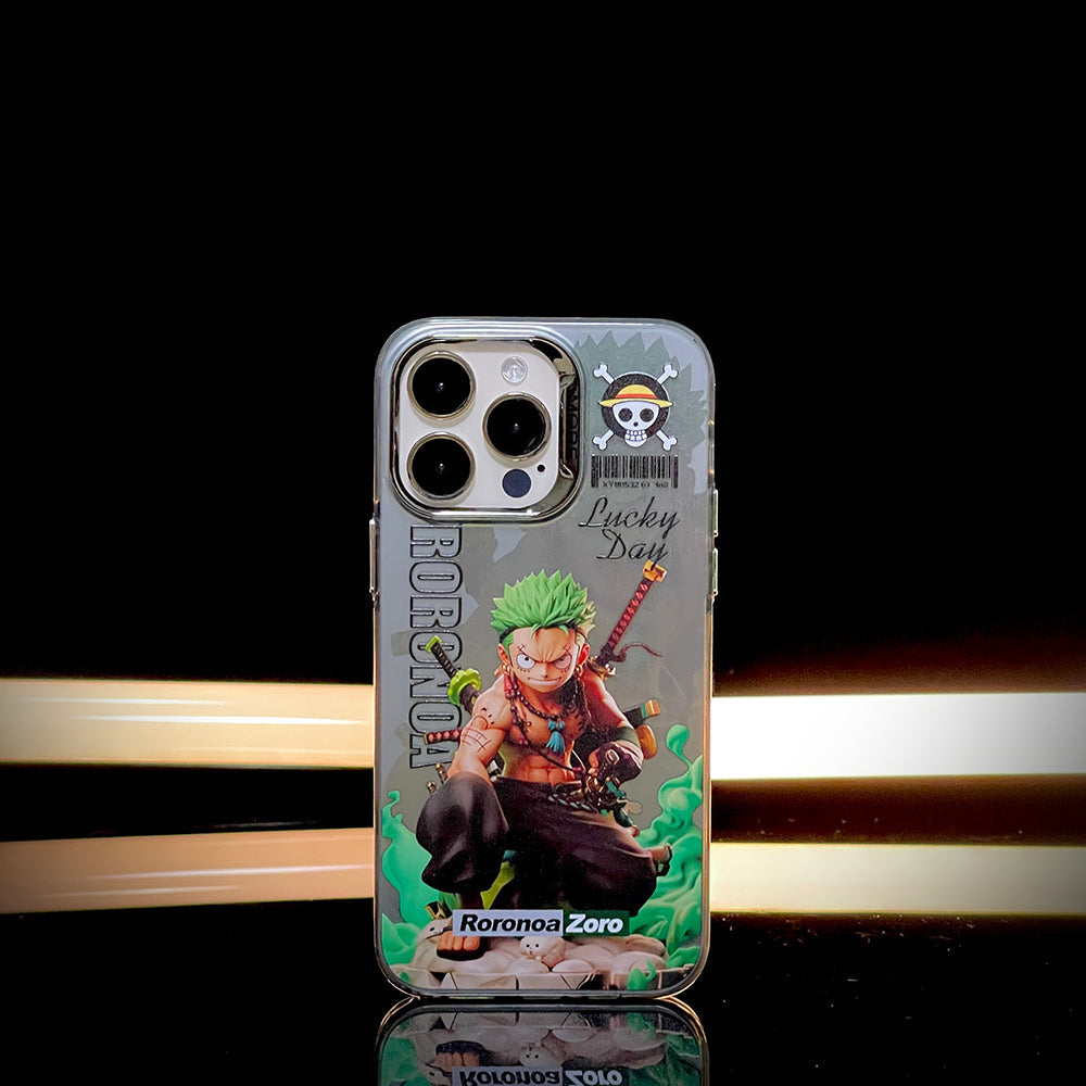 Custodia per iPhone Zoro e Luffy 