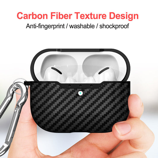 TEXTURE IN FIBRA DI CARBONIO - CUSTODIE PER AIRPODS E AIRPODS PRO 