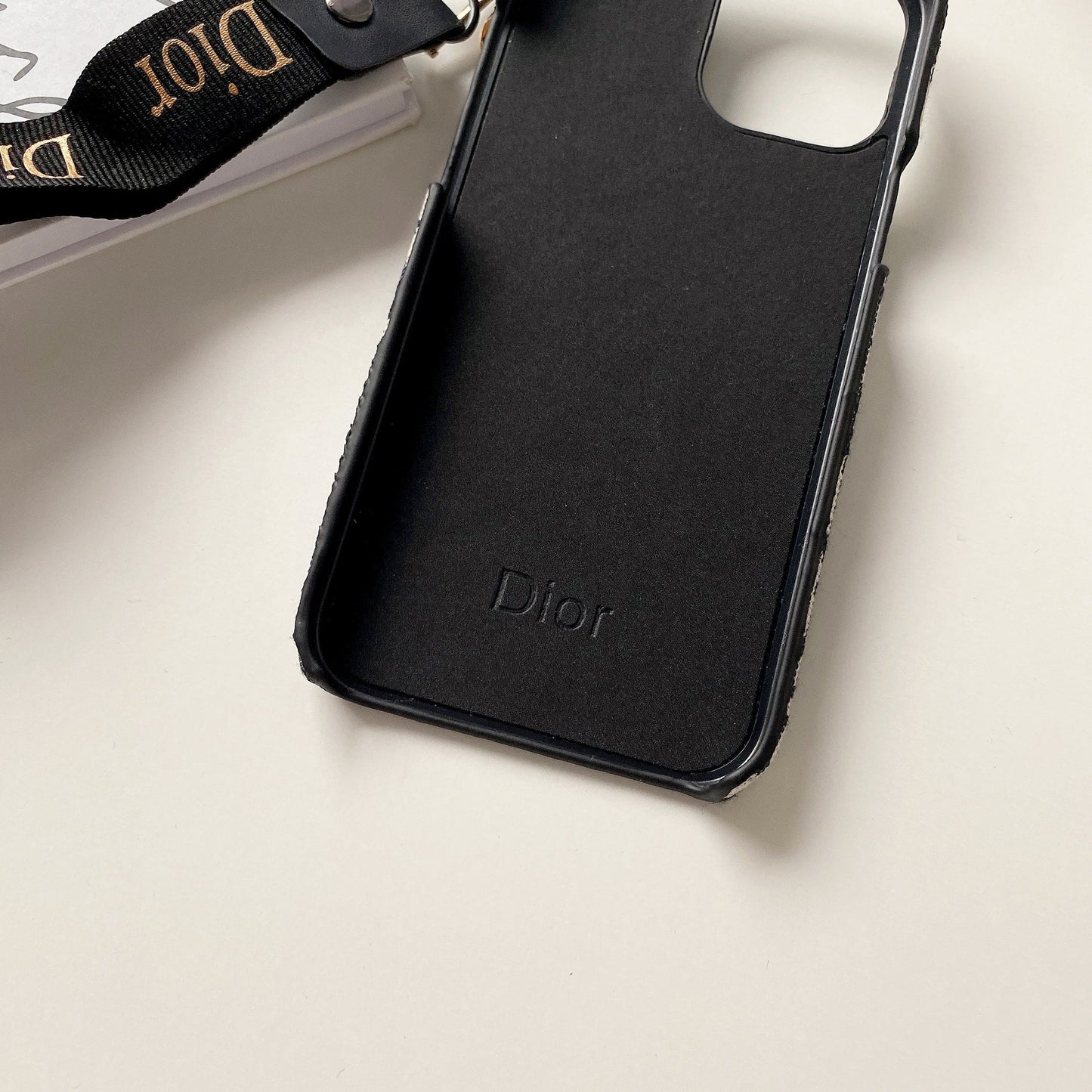 D iPhone Case With Strap Black-GS240315