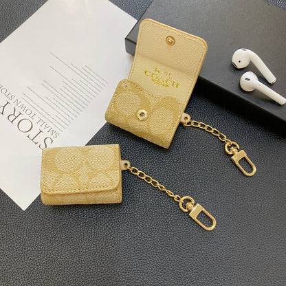 Luxury Coach AirPods Cases Coffee-YH240425