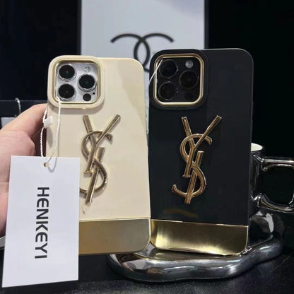 Luxus YSL iPhone Hülle (Farbe 1/2 mit Kristallarmband)