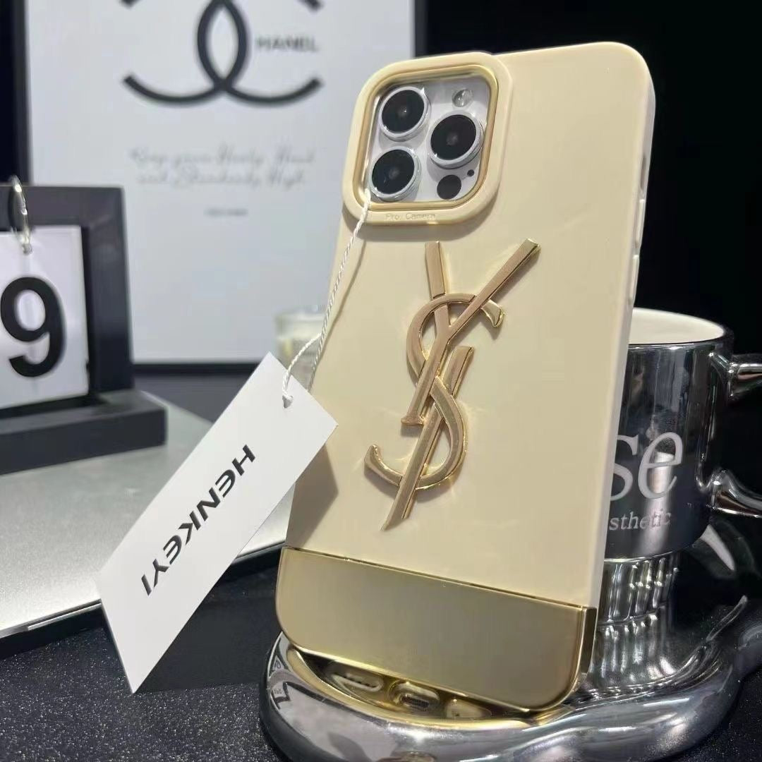 Luxury YSL iPhone Case (Color 1/2 With Crystal bracelet)