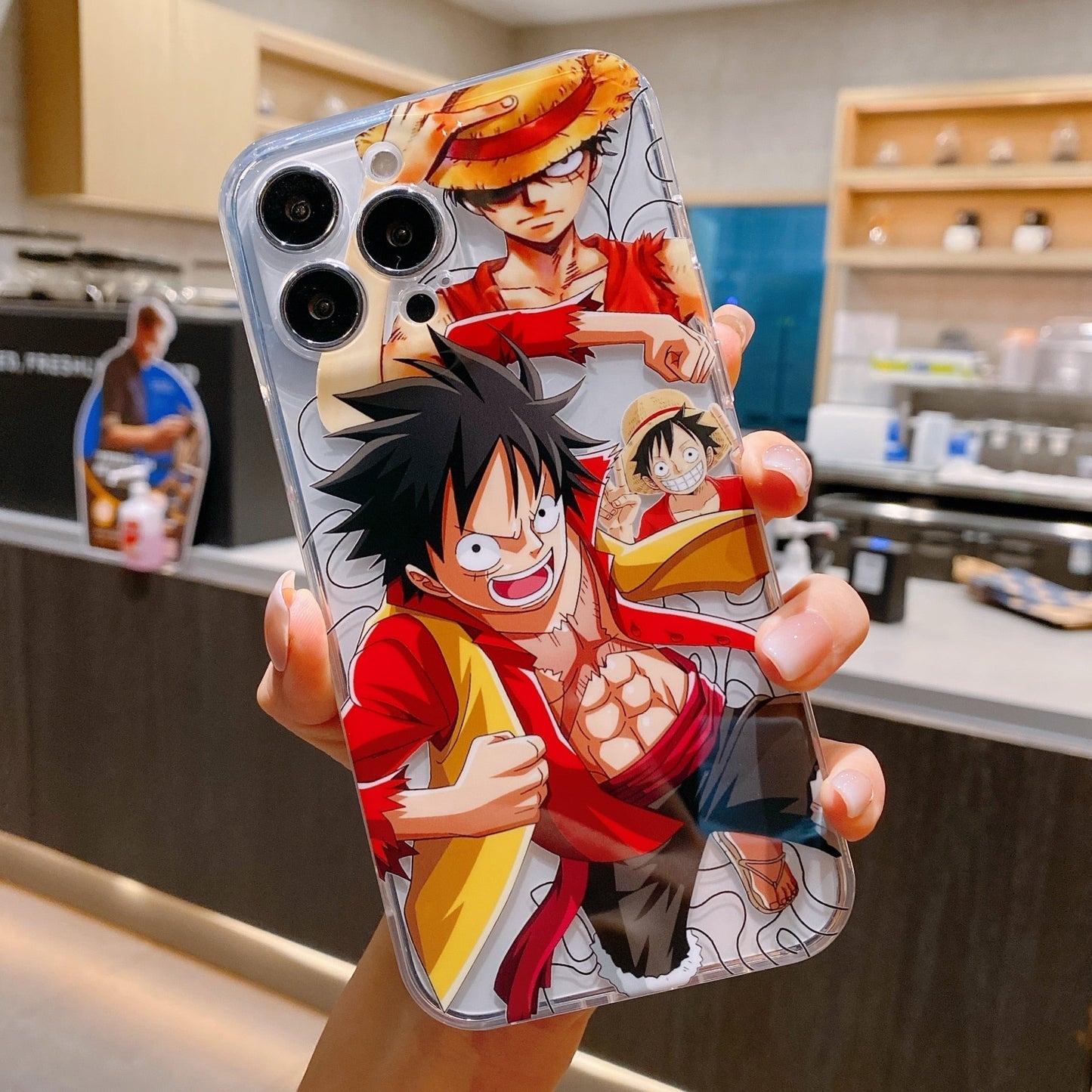 Custodia per iPhone Ace e Luffy 