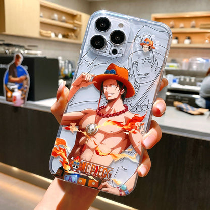 Custodia per iPhone Ace e Luffy 