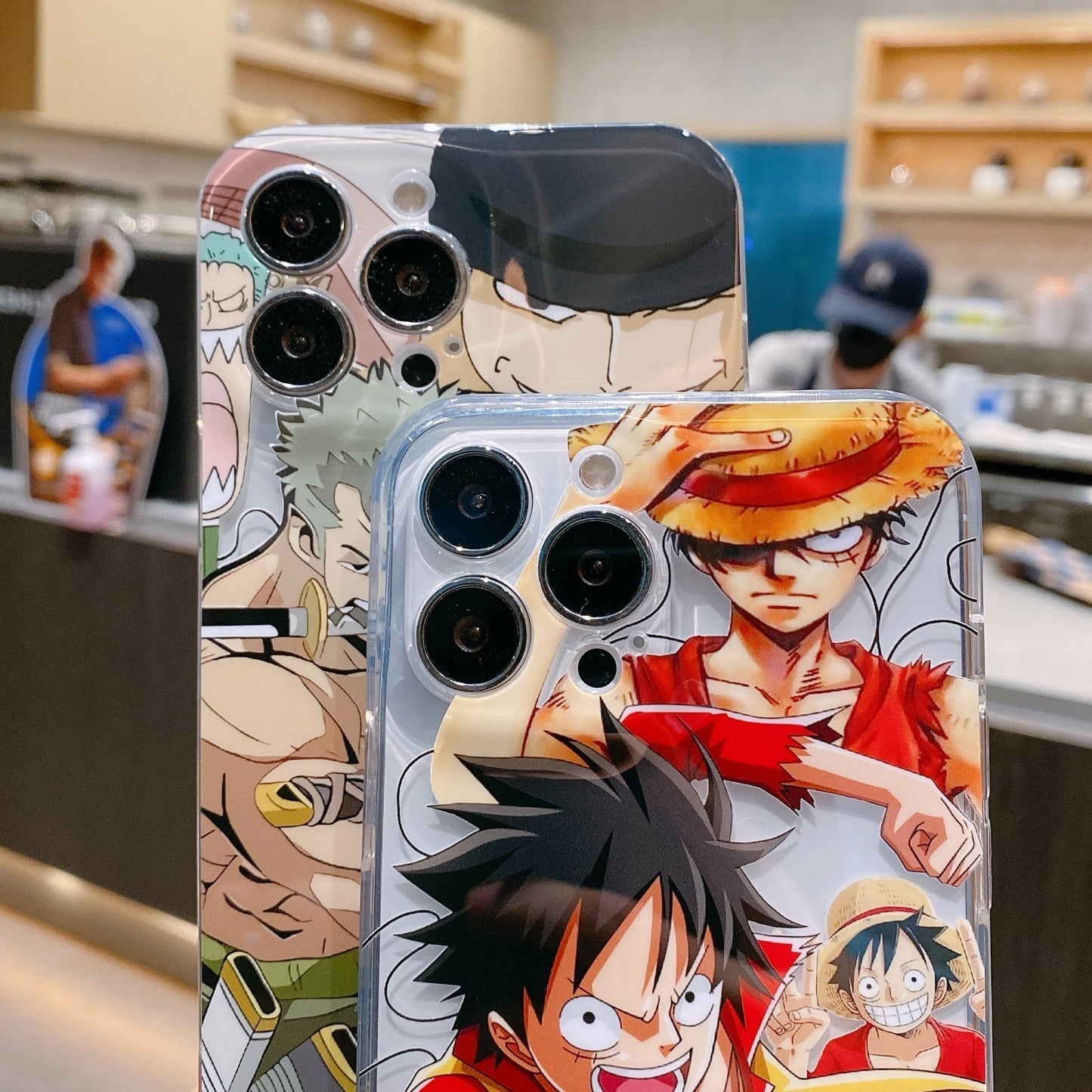 Custodia per iPhone Ace e Luffy 