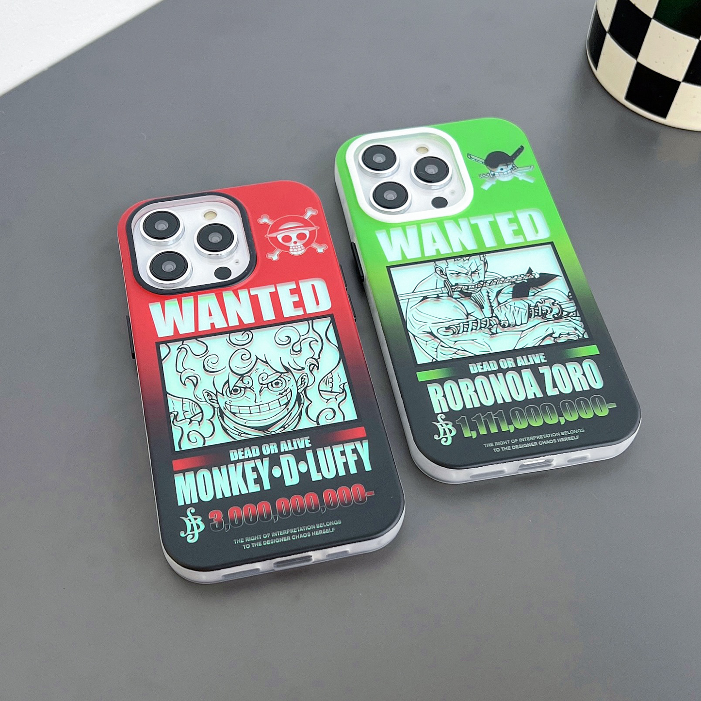 Luffy and Zoro Wanted iPhone Case