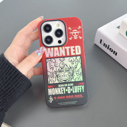 Luffy and Zoro Wanted iPhone Case