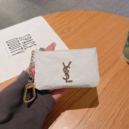 Luxury YS-Inspired Coin Pouches with Keychain