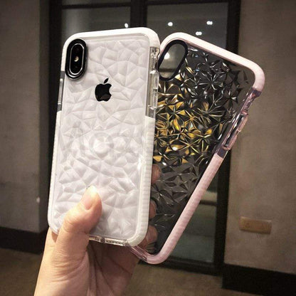 Custodia per iPhone con texture a diamante