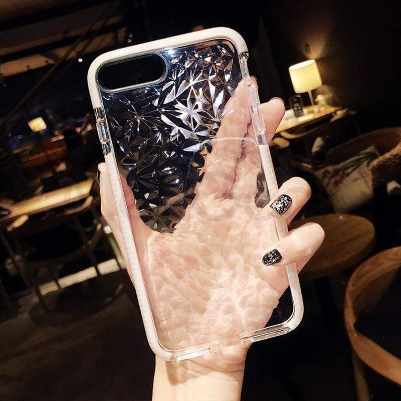 Custodia per iPhone con texture a diamante