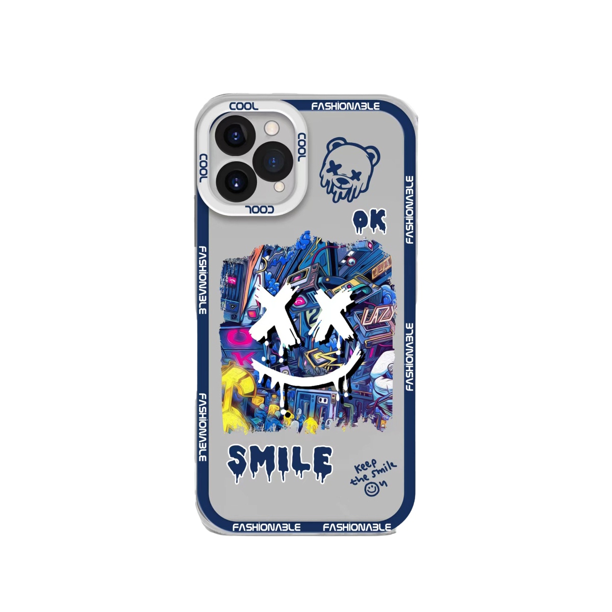 Custodia iPhone Blue Smile X Bear 